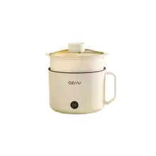 220V Multifunctional Mini Electric Cooker Home Use Stainless Steel Student Dormitory Bedroom 1.8L Cooking Pot Small Fryer Pot