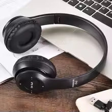 Handsfree Wireless Headphones Noise Canceling Headphone memory Card Earphone P47 headset Bluetooth Head Phone for iPhone Huawei