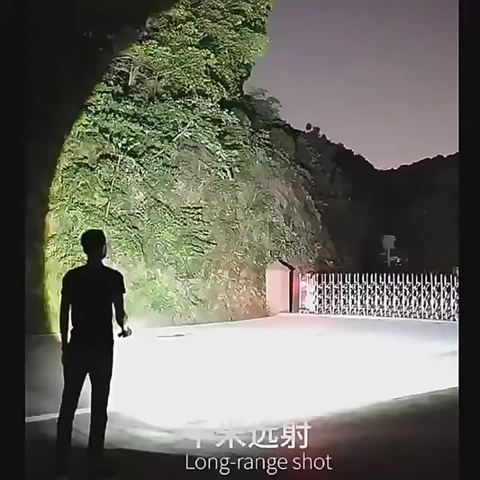 High Strong Power Led Flashlights 2000LM Tactical Torch with Display Light USB Charging Camping Fishing Emergency Zoom Lantern